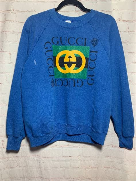 vintage gucci sweatshirt teal|gucci sweatshirt On Sale .